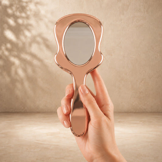Handcrafted Pure Copper Hand Mirror