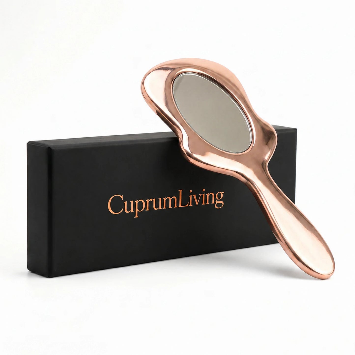 Handcrafted Pure Copper Hand Mirror
