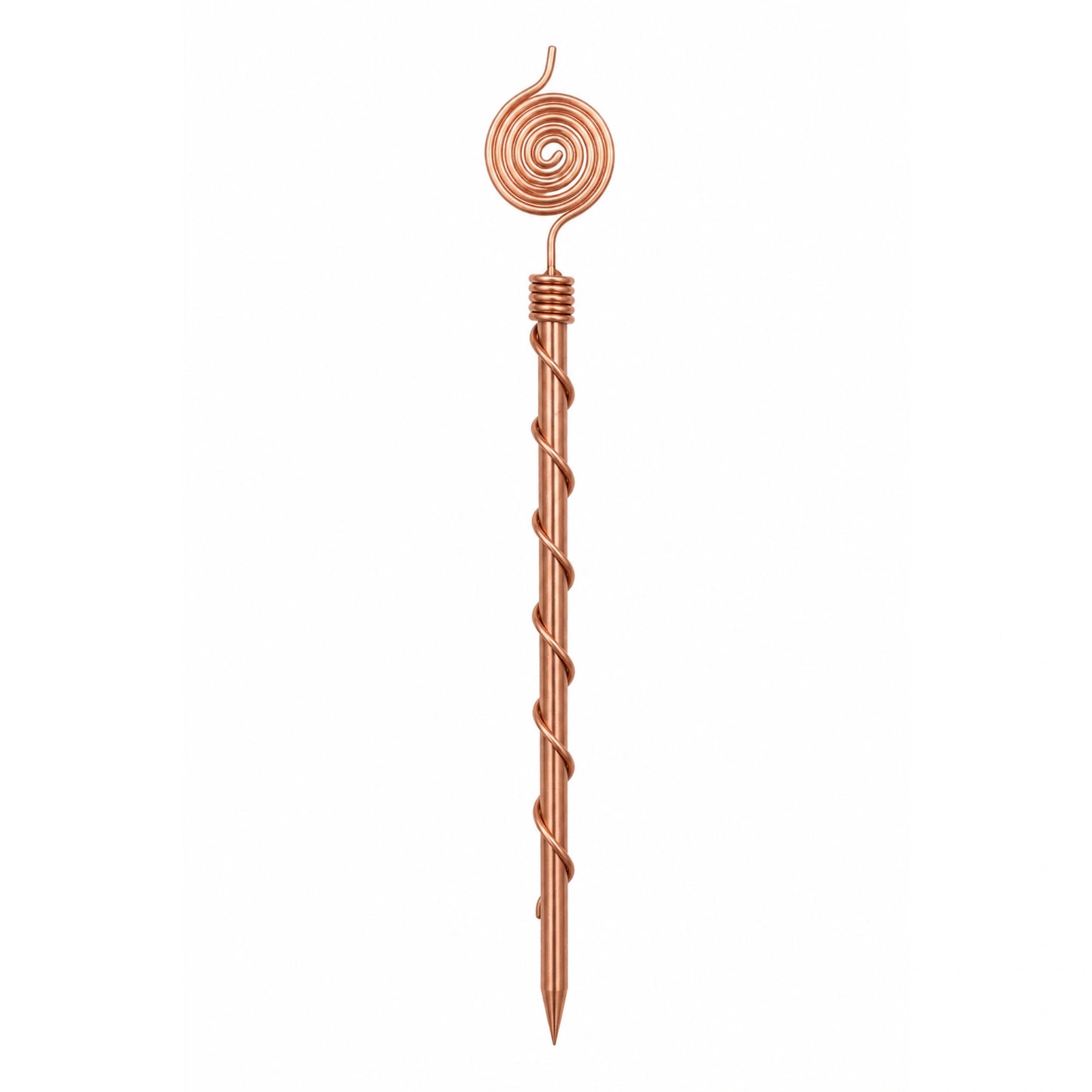 Handcrafted Pure Copper Plant Spiral