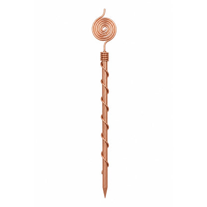 Handcrafted Pure Copper Plant Spiral