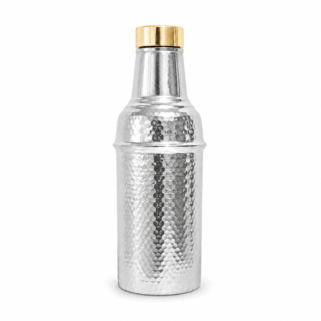Brass Lid Handcrafted Hammered Copper Bottle Set