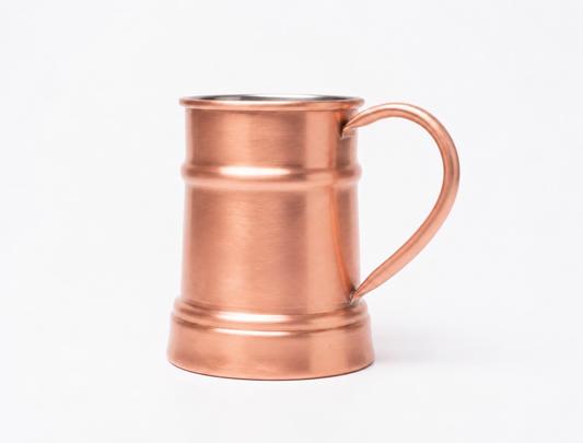 Handcrafted Copper Beer Mug Set of 2 - Tin Lined