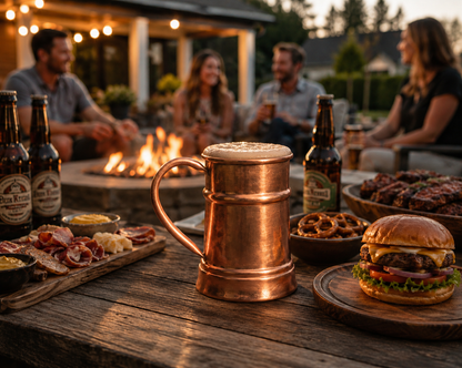 Handcrafted Tin-Lined Copper Beer Mug