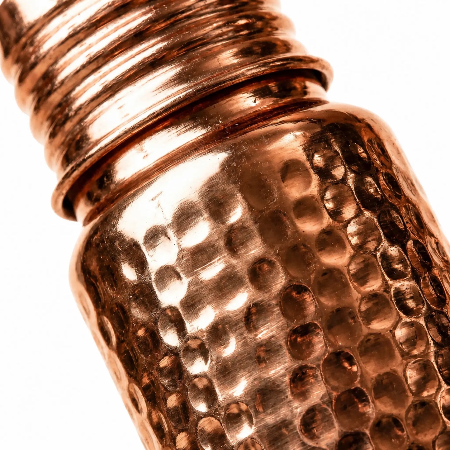 Handcrafted Hammered Copper Bottle Set