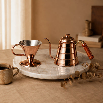 Handcrafted Copper Pour Over Coffee Set