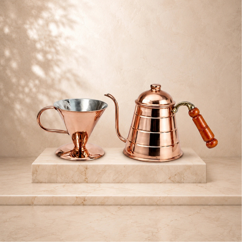 Handcrafted Copper Pour Over Coffee Set