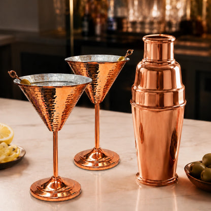 Copper Cocktail Shaker – Handcrafted Artisan Bar Tool