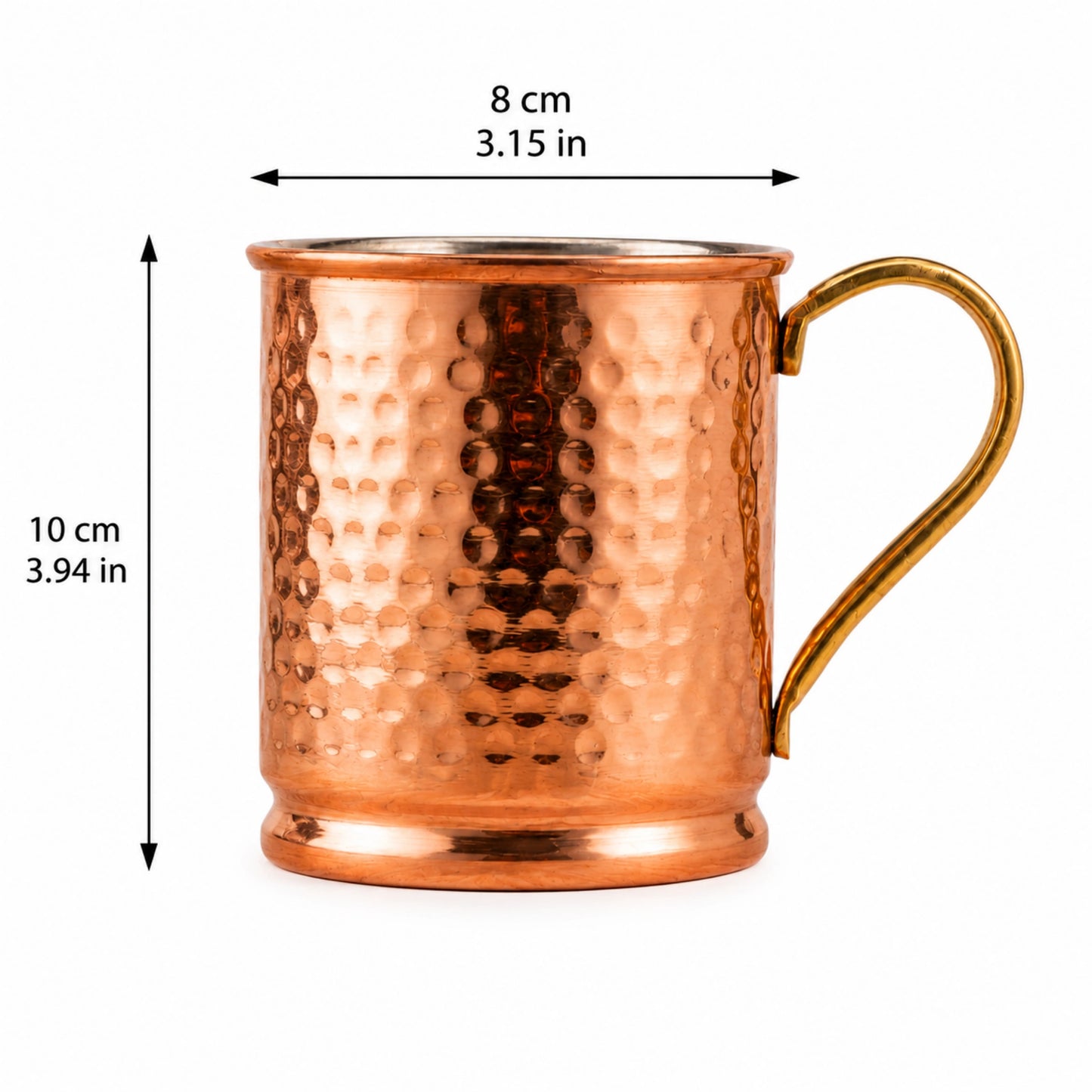 Copper Mug – Handcrafted, Tin-Lined, Coffee & Tea Gift