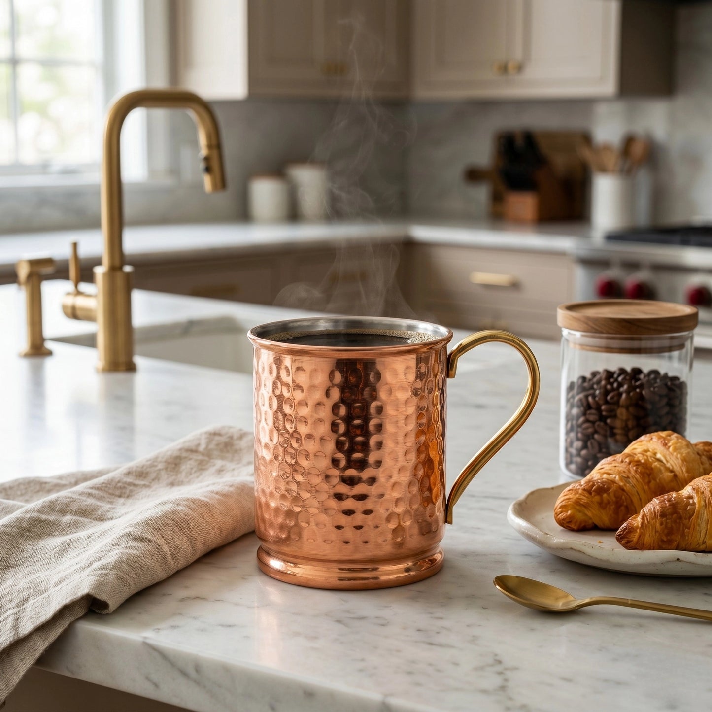 Copper Mug – Handcrafted, Tin-Lined, Coffee & Tea Gift
