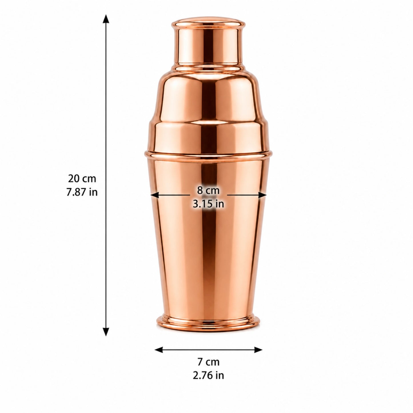 Copper Cocktail Shaker – Handcrafted Artisan Bar Tool